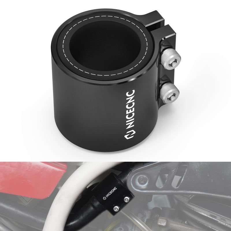 NICECNC Exhaust Clamp Exhaust Sleeve Clamp Band Compatible with Yamaha Blaster 200 19882006 Banshee 350 19872006 Replacement Part Number 1W2147140000 Black